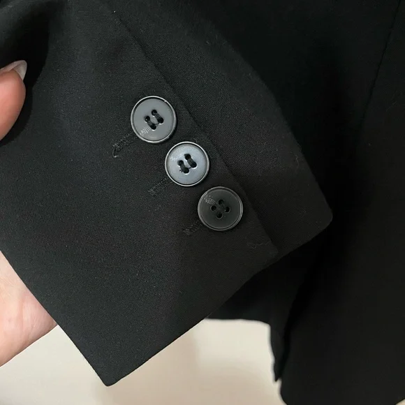 Joie Oversized Double Breasted Blazer Black Minimalist Old Money Small - Picture 6 of 7